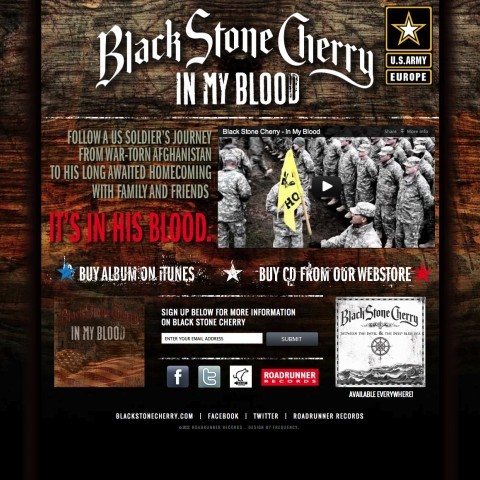 Black Stone Cherry - Band Landing Page