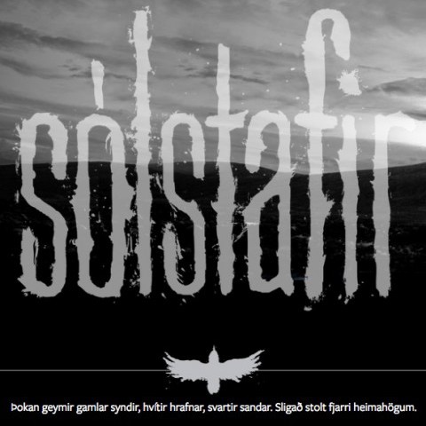 Sólstafir Band Website